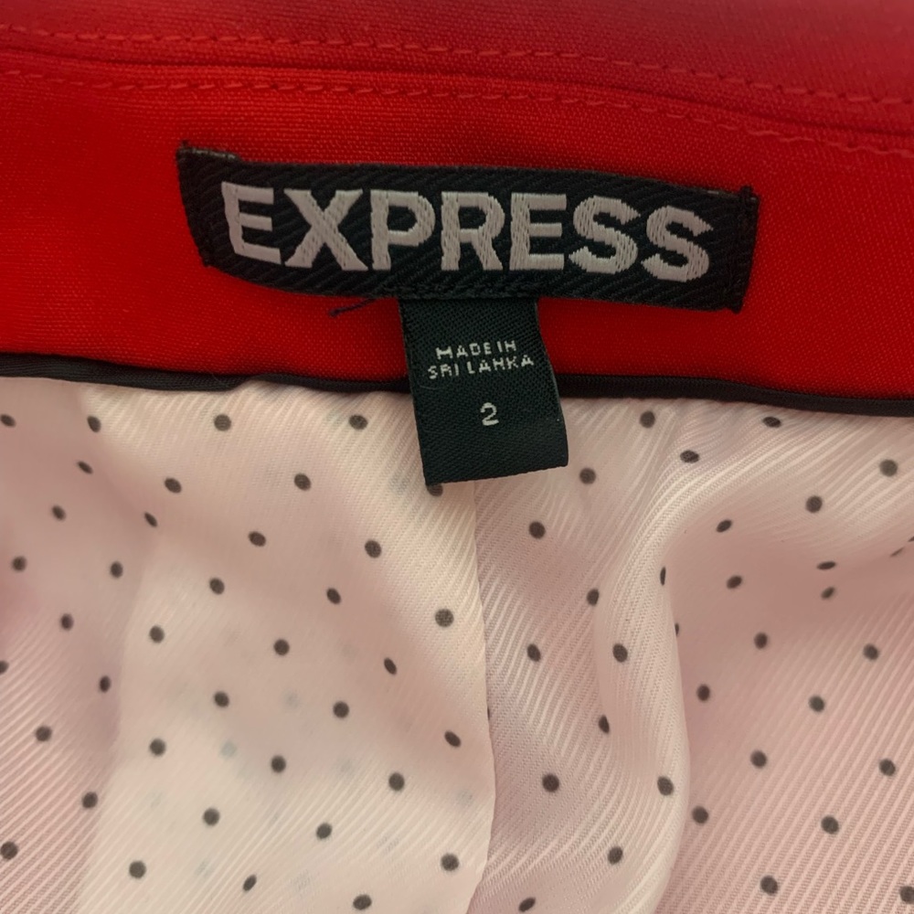 Express Red Single-Button Blazer - Picture 11 of 15